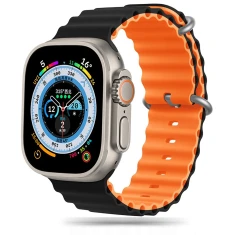 Ремінець Tech-Protect Iconband Pro для Apple Watch Ultra 3/2/1 49 mm | Series 11/10 46 mm | Series 9/8/7/6/5/4/SE 45 mm | 44 mm Black/Orange (59063023