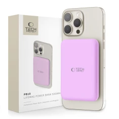 Портативний зарядний пристрій Tech-Protect PB10 LifeMag 5000mAh Lilac with MagSafe (5906302310692)