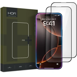 Захисне скло Hofi Glass Pro Plus для iPhone 16 Pro (2 pack) Black (5906302310845)