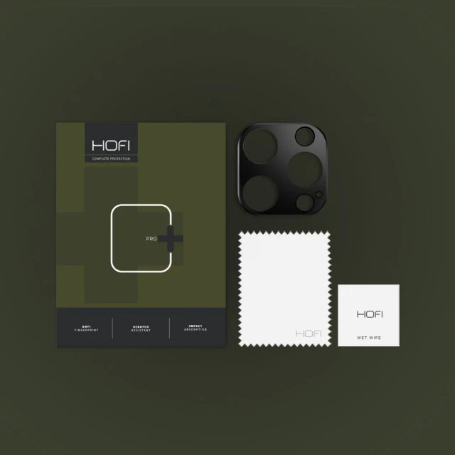 Захисне скло Hofi для камери iPhone 16 Pro | 16 Pro Max Alucam Pro Plus Black (5906302311019)