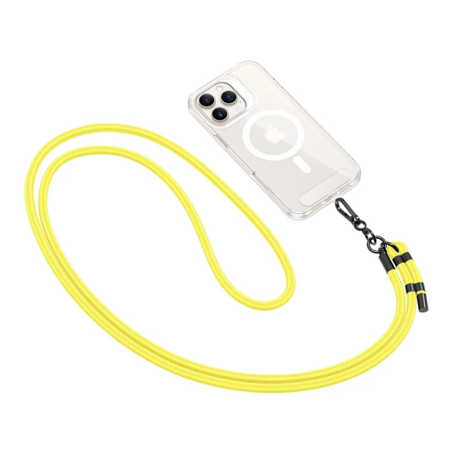 Ремінець Tech-Protect C1S Rope Crossbody Strap Neon Yellow Black (5906302312054)