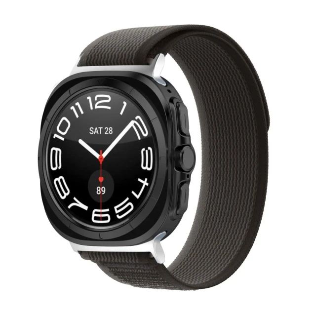 Ремінець Tech-Protect Nylon для Samsung Galaxy Watch Ultra 47 mm Black/Orange (5906302312382)