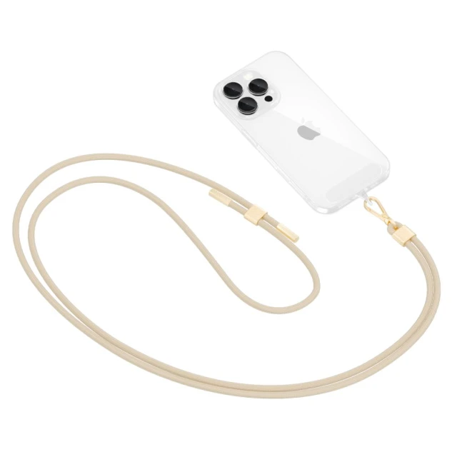 Ремінець Tech-Protect C2S Rope Crossbody Strap Beige Gold (5906302312696)