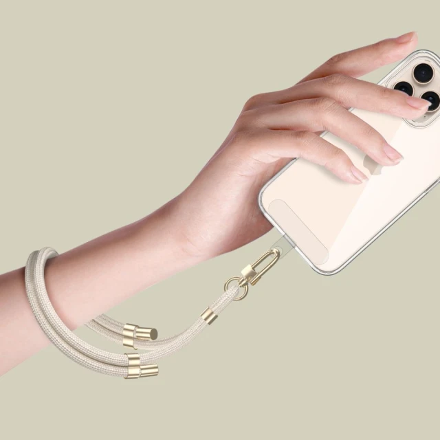 Ремешок Tech-Protect C4S Rope Wrist Strap Beige Gold (5906302312757)