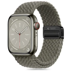 Ремінець Tech-Protect Nylonmag для Apple Watch Ultra 3/2/1 49 mm | Series 11/10 46 mm | Series 9/8/7/6/5/4/SE 45 mm | 44 mm Olive Grey (5906302312788)