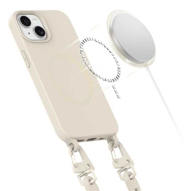 Чохол Tech-Protect MagNecklace для iPhone 15 Cosmic Latte with MagSafe (5906302313105)