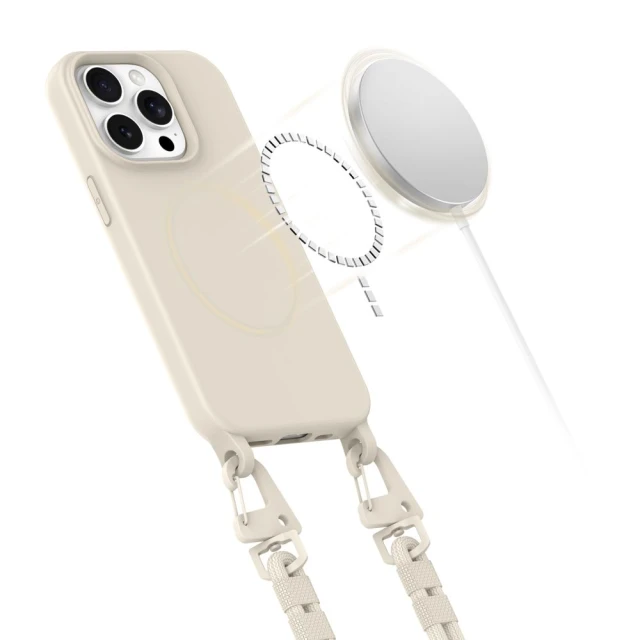 Чохол Tech-Protect MagNecklace для iPhone 15 Pro Cosmic Latte with MagSafe (5906302313136)