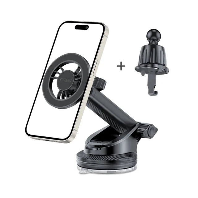 Автотримач Tech-Protect N56 Magnetic Black with MagSafe (5906302313211)