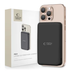 Портативний зарядний пристрій Tech-Protect PB24 LifeMag Qi2 10000 mAh Black with MagSafe (5906302313273)