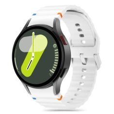 Ремінець Tech-Protect Silicone Sport для Samsung Galaxy Watch 4/5/5 Pro/6/7/FE White (5906302313396)