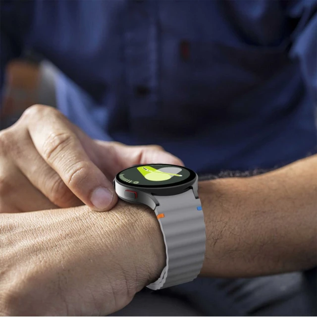 Ремінець Tech-Protect Silicone Sport для Samsung Galaxy Watch 4/5/5 Pro/6/7/FE Crayon Grey (5906302313402)