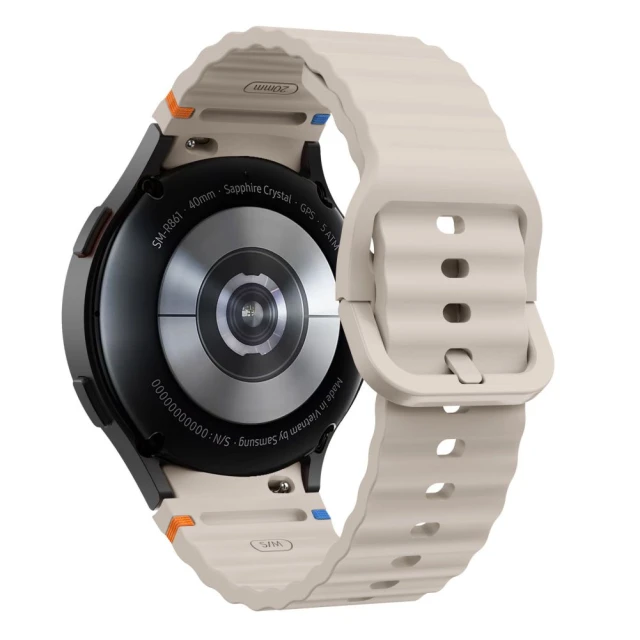 Ремінець Tech-Protect Silicone Sport для Samsung Galaxy Watch 4/5/5 Pro/6/7/FE Starlight (5906302313426)