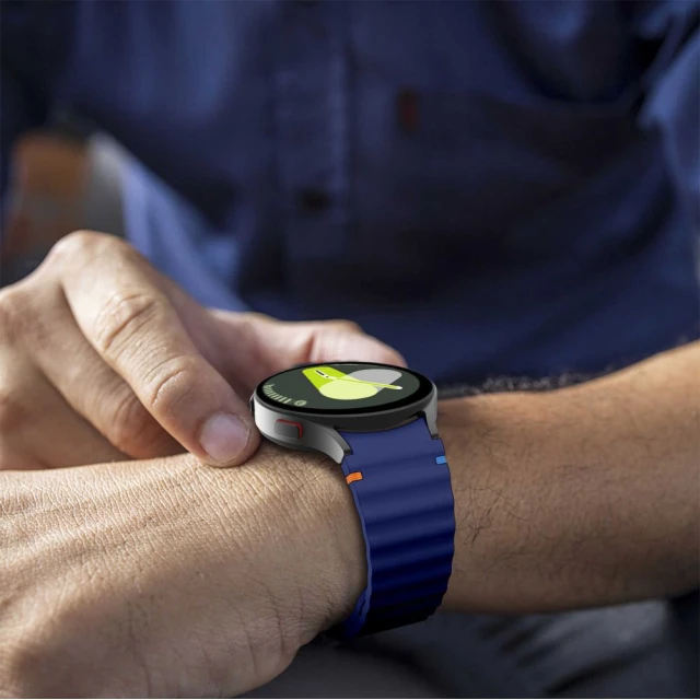 Ремінець Tech-Protect Silicone Sport для Samsung Galaxy Watch 4/5/5 Pro/6/7/FE Navy Blue (5906302313433)