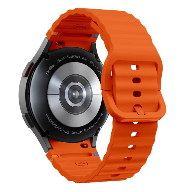 Ремінець Tech-Protect Silicone Sport для Samsung Galaxy Watch 4/5/5 Pro/6/7/FE Orange (5906302313457)