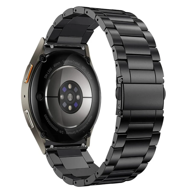 Ремінець Tech-Protect Stainless для Samsung Galaxy Watch 4/5/5 Pro/6/7/FE Black (5906302313556)