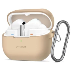 Чохол для навушників Tech-Protect Silicone Hook для Samsung Galaxy Buds 3 | 3 Pro Caffe Latte (5906302313730)