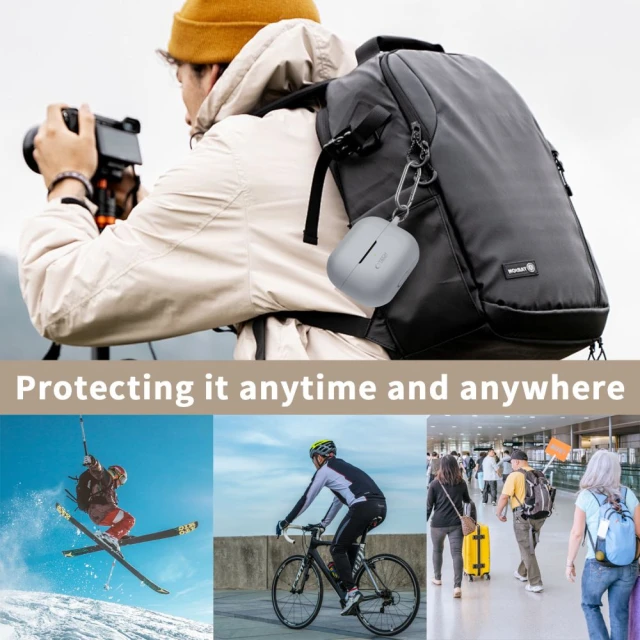 Чохол для навушників Tech-Protect Silicone Hook для Samsung Galaxy Buds 3 | 3 Pro Caffe Latte (5906302313730)