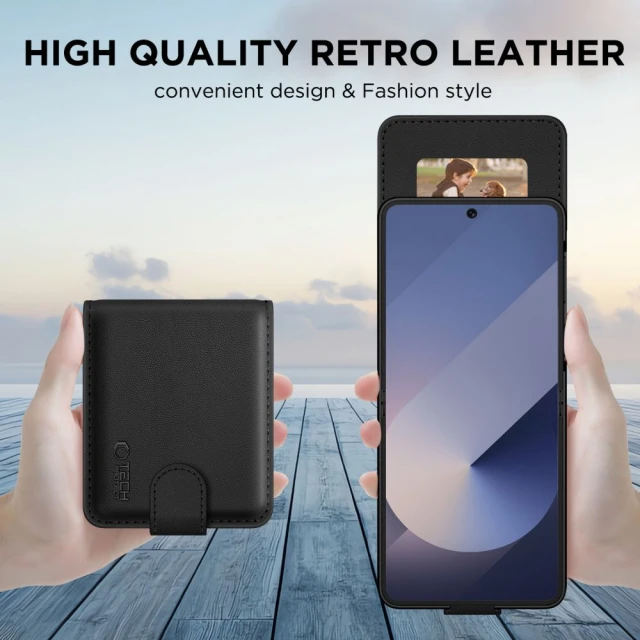 Магнітний гаманець Tech-Protect Wallet для Samsung Galaxy Flip7 (F766) Black (5906302318346)