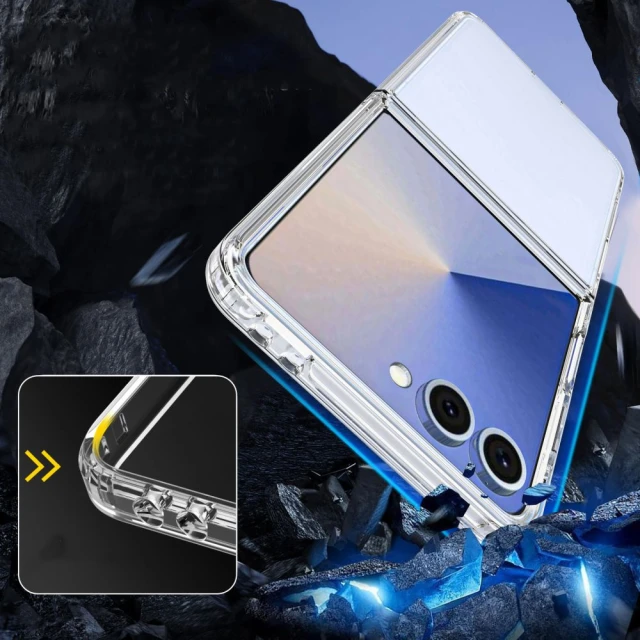 Чохол Tech-Protect FlexAir Hybrid для Samsung Galaxy Flip7 (F766) Clear (5906302318360)