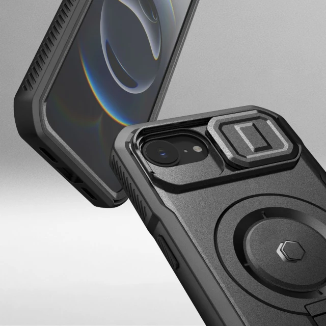 Чохол Tech-Protect Kevlar для iPhone 16e Black with MagSafe (5906302318513)