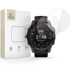 Захисне скло Tech-Protect Glass Fit+ для Garmin Fenix 7X | 7X Pro Clear (2 pack) (5906302318605)