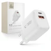 Мережевий зарядний пристрій Tech-Protect NCA30 QC/PD 30W USB-C | USB-A White (5906302318766)