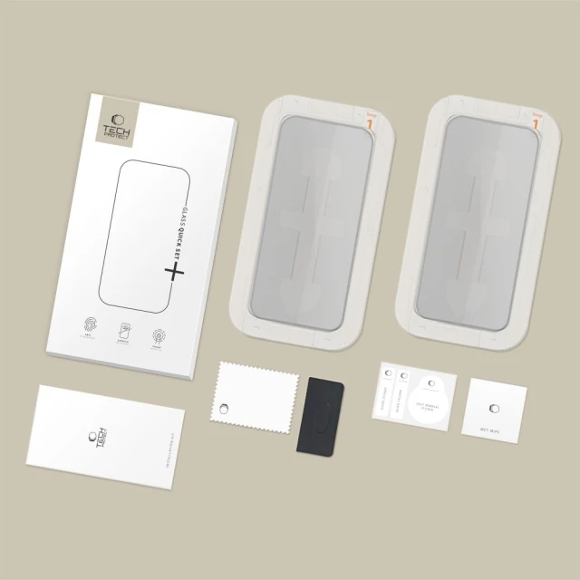 Захисне скло Tech-Protect Quick Set Spy+ для iPhone 16 Pro Privacy (2 pack) (5906302318841)