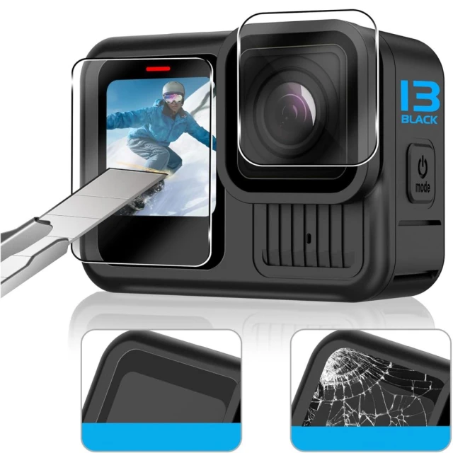 Захисне скло Tech-Protect Glass Fit+ для GoPro Hero 13 Clear (2 pack) (5906302318933)