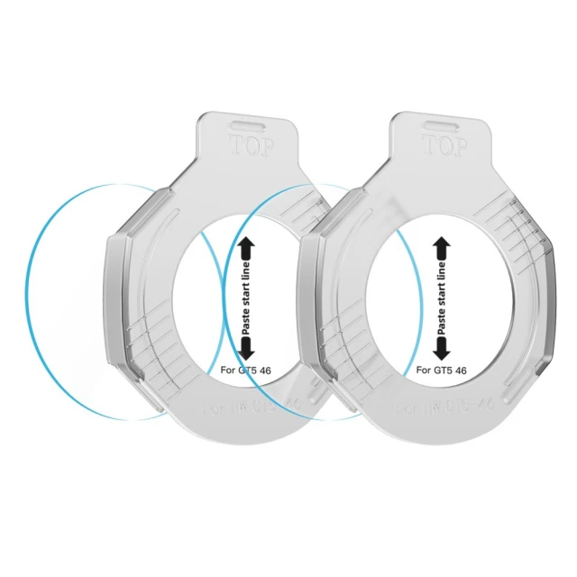 Захисне скло Tech-Protect Easy Set+ для Huawei Watch GT 5 46 mm Clear (2 pack) (5906302318957)