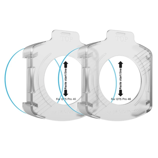 Захисне скло Tech-Protect Easy Set+ для Huawei Watch GT 5 Pro 46 mm Clear (2 pack) (5906302318964)