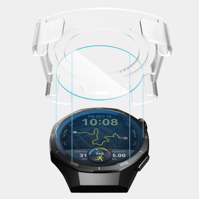 Захисне скло Tech-Protect Easy Set+ для Huawei Watch GT 5 Pro 46 mm Clear (2 pack) (5906302318964)