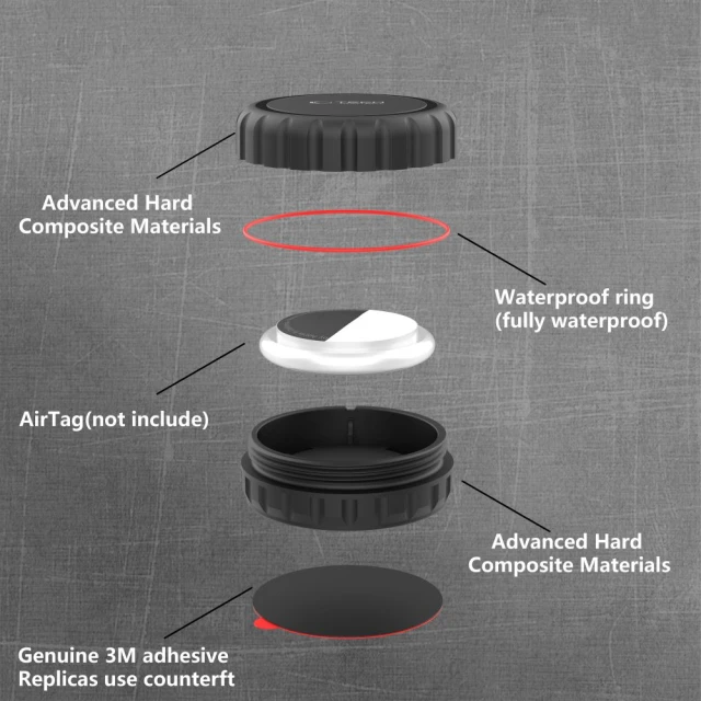 Чохол Tech-Protect 3M Pouch для AirTag 2 | 1 Black (5906302319008)