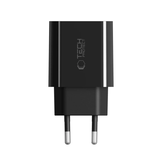 Сетевое зарядное устройство для Tech-Protect PD 20W USB-C Black (5906302319039)