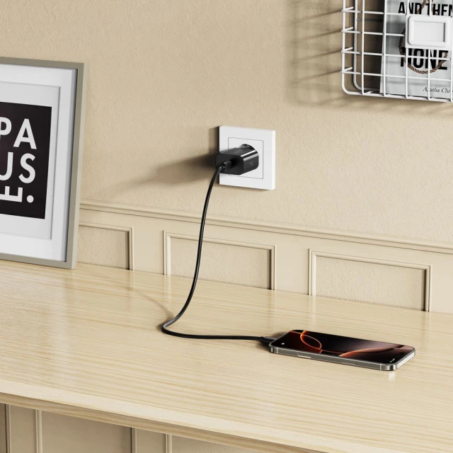 Сетевое зарядное устройство для Tech-Protect PD 20W USB-C Black (5906302319039)