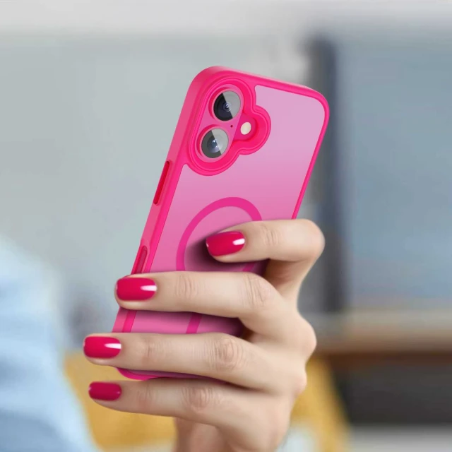 Чохол Tech-Protect MagMat для iPhone 16 Blazing Pink with MagSafe (5906302334247)