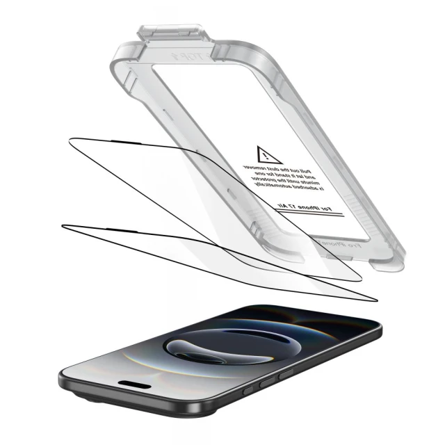 Захисне скло Tech-Protect Quick Set+ для iPhone 17 Air Black (2 pack) (5906302319343)