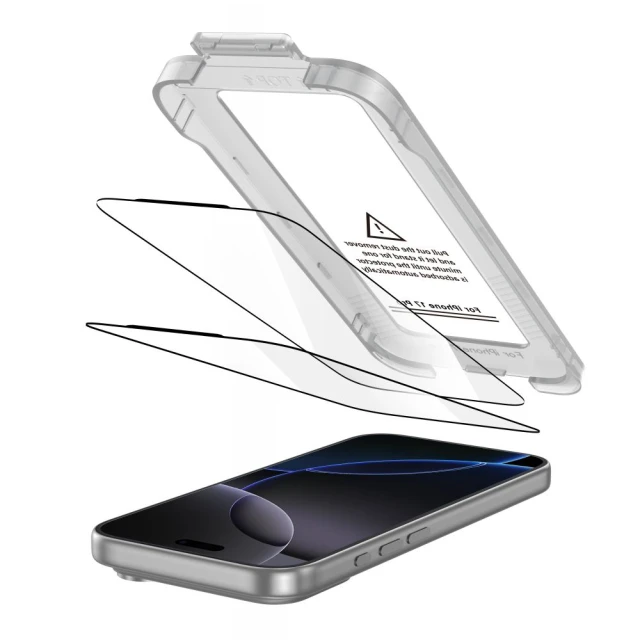 Захисне скло Tech-Protect Quick Set+ для iPhone 17 Pro Black (2 pack) (5906302319350)