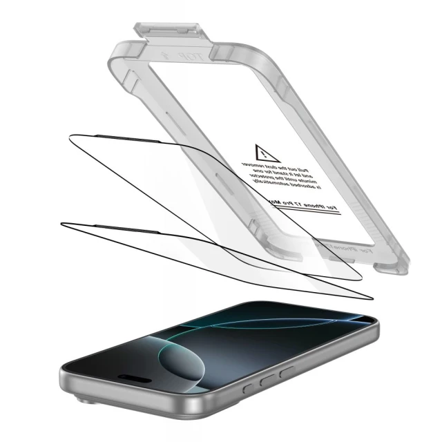 Захисне скло Tech-Protect Quick Set+ для iPhone 17 Pro Max Black (2 pack) (5906302319367)