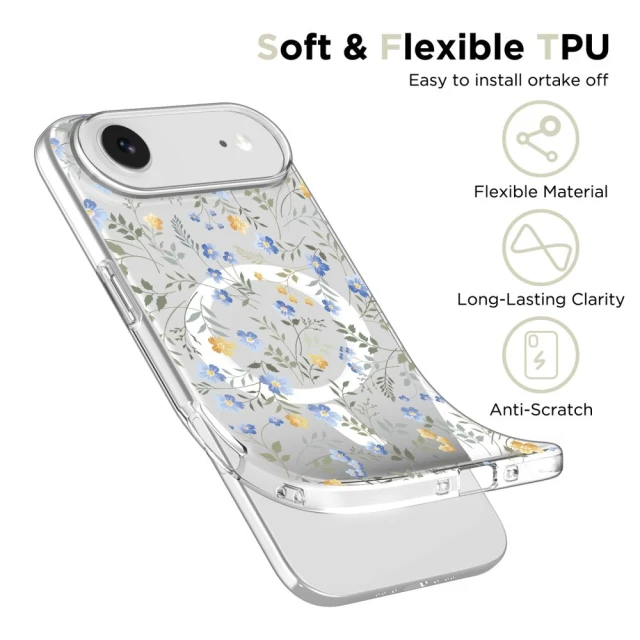 Чохол Tech-Protect FlexAir для iPhone 17 Air Spring Flowers with MagSafe (5906302319589)