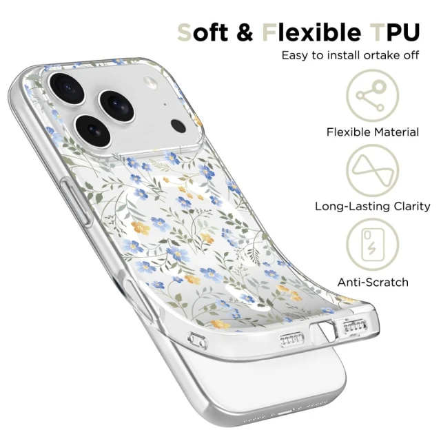Чохол Tech-Protect FlexAir для iPhone 17 Pro Max Spring Flowers with MagSafe (5906302319602)
