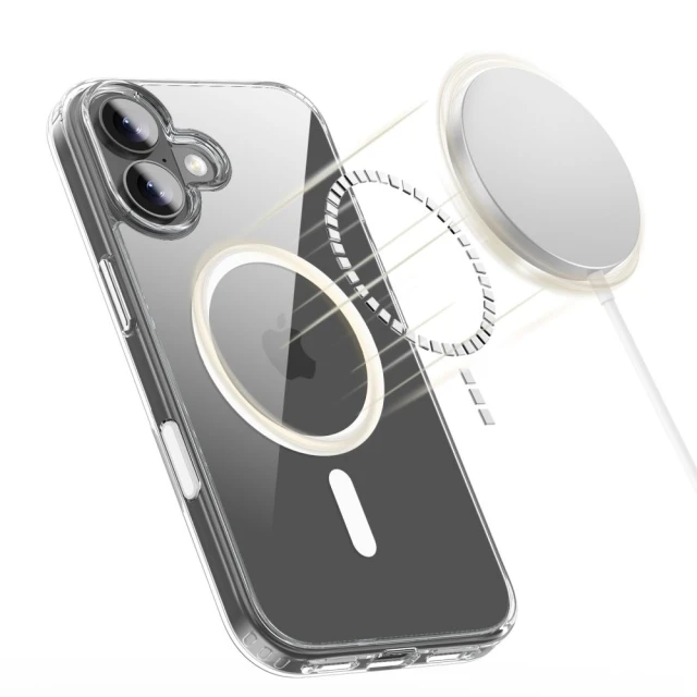 Чохол Tech-Protect Flexair Hybrid CC для iPhone 17 Clear with MagSafe (5906302319619)