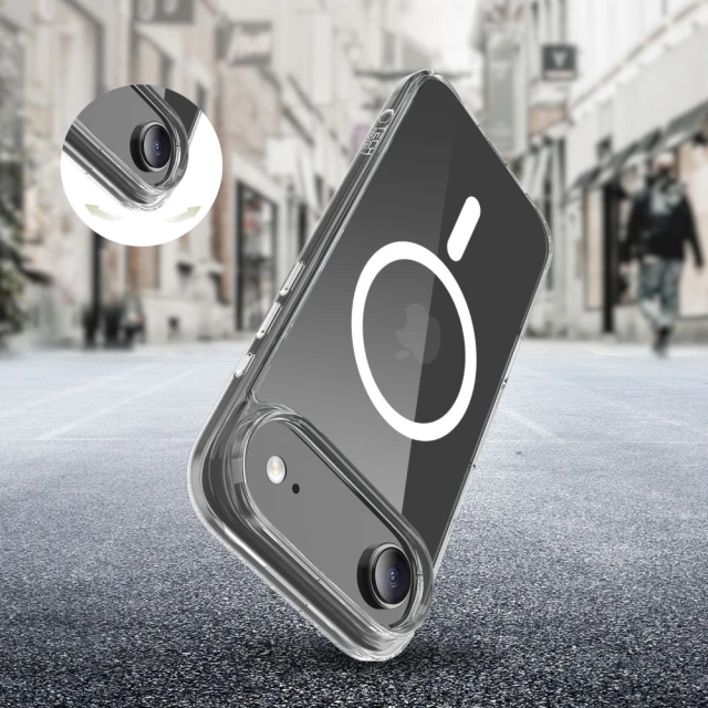 Чохол Tech-Protect Flexair Hybrid CC для iPhone 17 Air Clear with MagSafe (5906302319626)