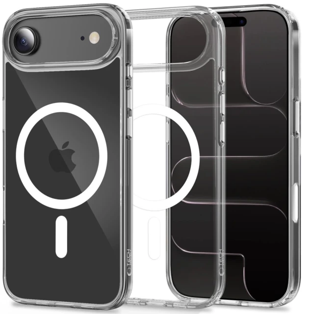 Чохол Tech-Protect Flexair Hybrid CC для iPhone 17 Air Clear with MagSafe (5906302319626)