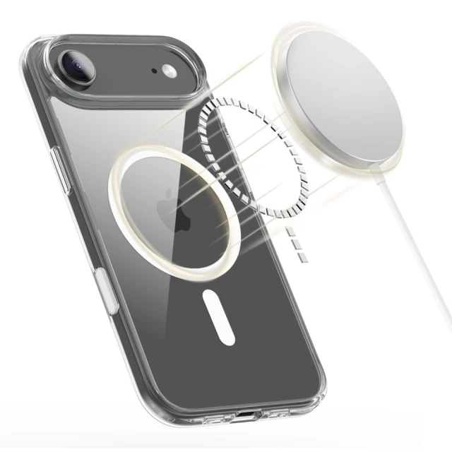 Чохол Tech-Protect Flexair Hybrid CC для iPhone 17 Air Clear with MagSafe (5906302319626)
