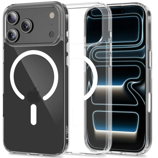 Чохол Tech-Protect Flexair Hybrid CC для iPhone 17 Pro Clear with MagSafe (5906302319633)