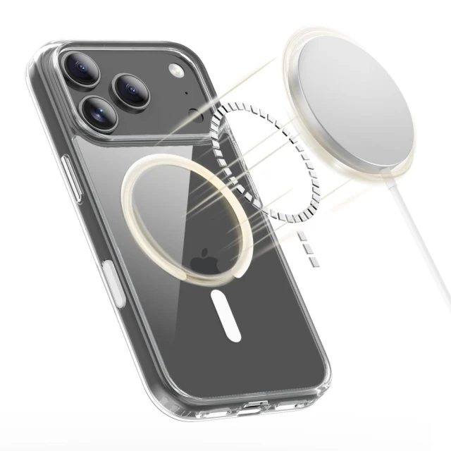 Чохол Tech-Protect Flexair Hybrid CC для iPhone 17 Pro Max Clear with MagSafe (5906302319640)