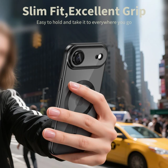 Чохол Tech-Protect MagFlex для iPhone 17 Air Shiny Black with MagSafe (5906302319664)