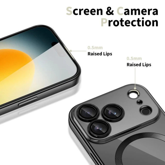 Чохол Tech-Protect MagFlex для iPhone 17 Pro Max Shiny Black with MagSafe (5906302319688)