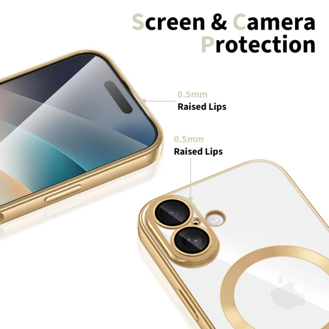 Чохол Tech-Protect MagFlex для iPhone 17 Shiny Gold with MagSafe (5906302319695)