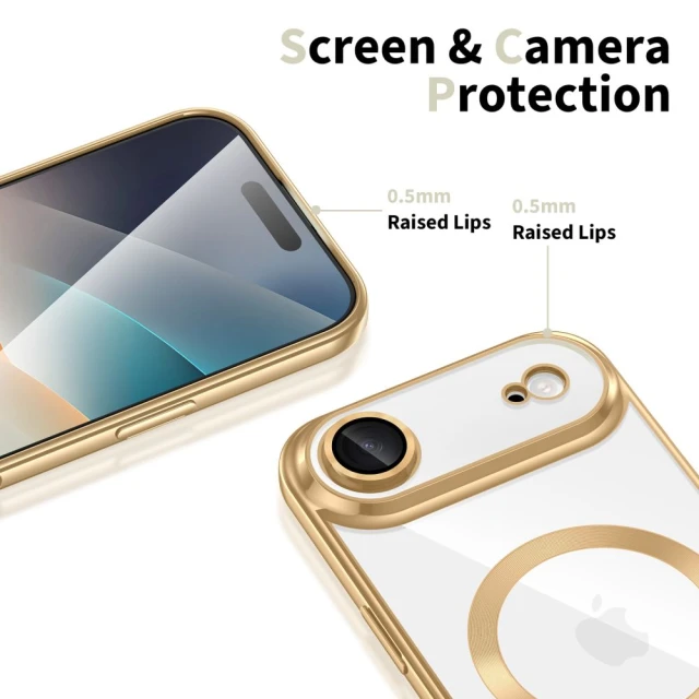 Чохол Tech-Protect MagFlex для iPhone 17 Air Shiny Gold with MagSafe (5906302319701)